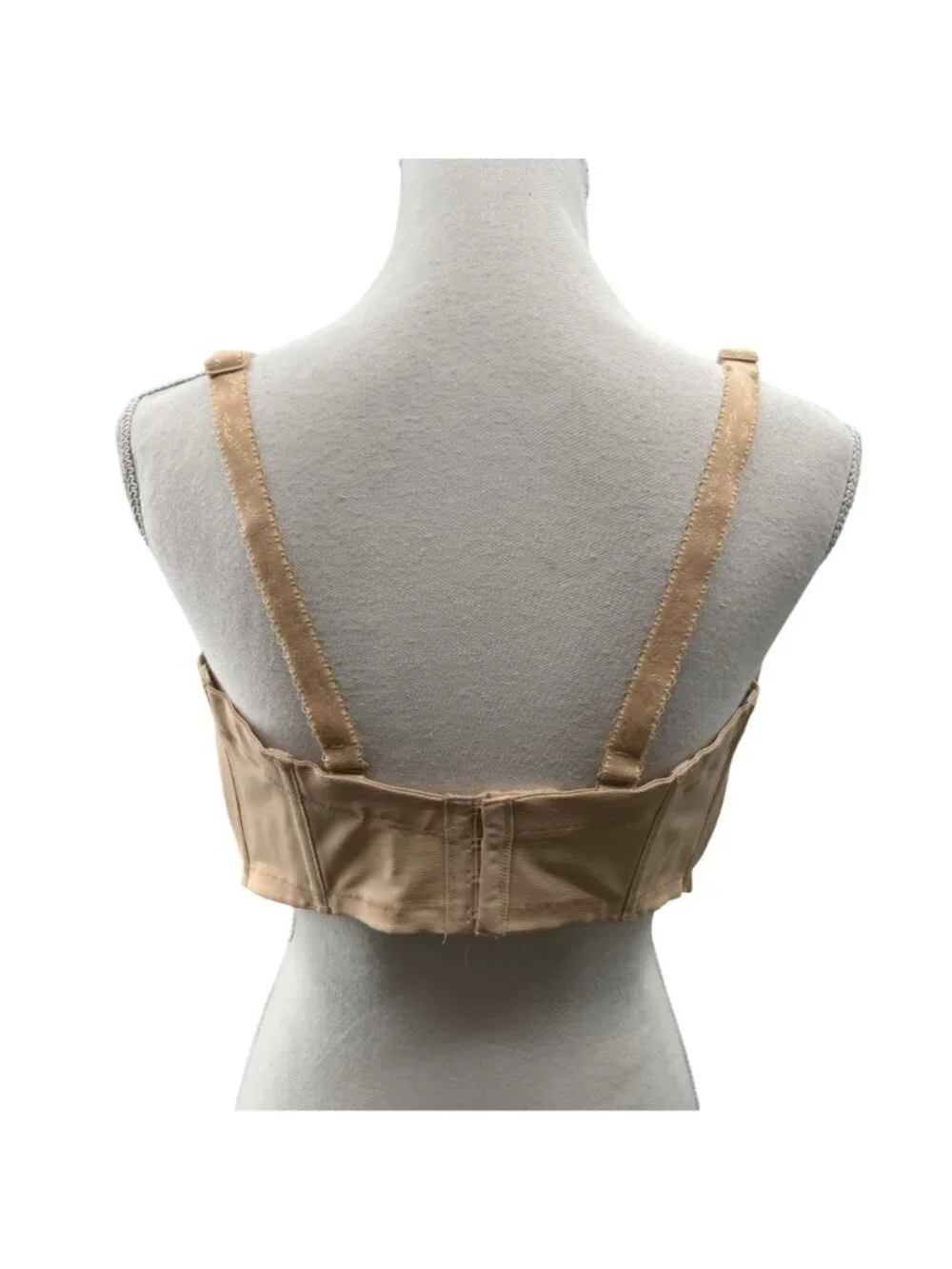 Goddess Sheer Lace Full Coverage Underwire Bra 38L Nude Used - Picture 2 of 13